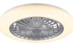 Takfläktar < Reality Stralsund Takfläkt 49cm LED RGBW grå stjärnljus
