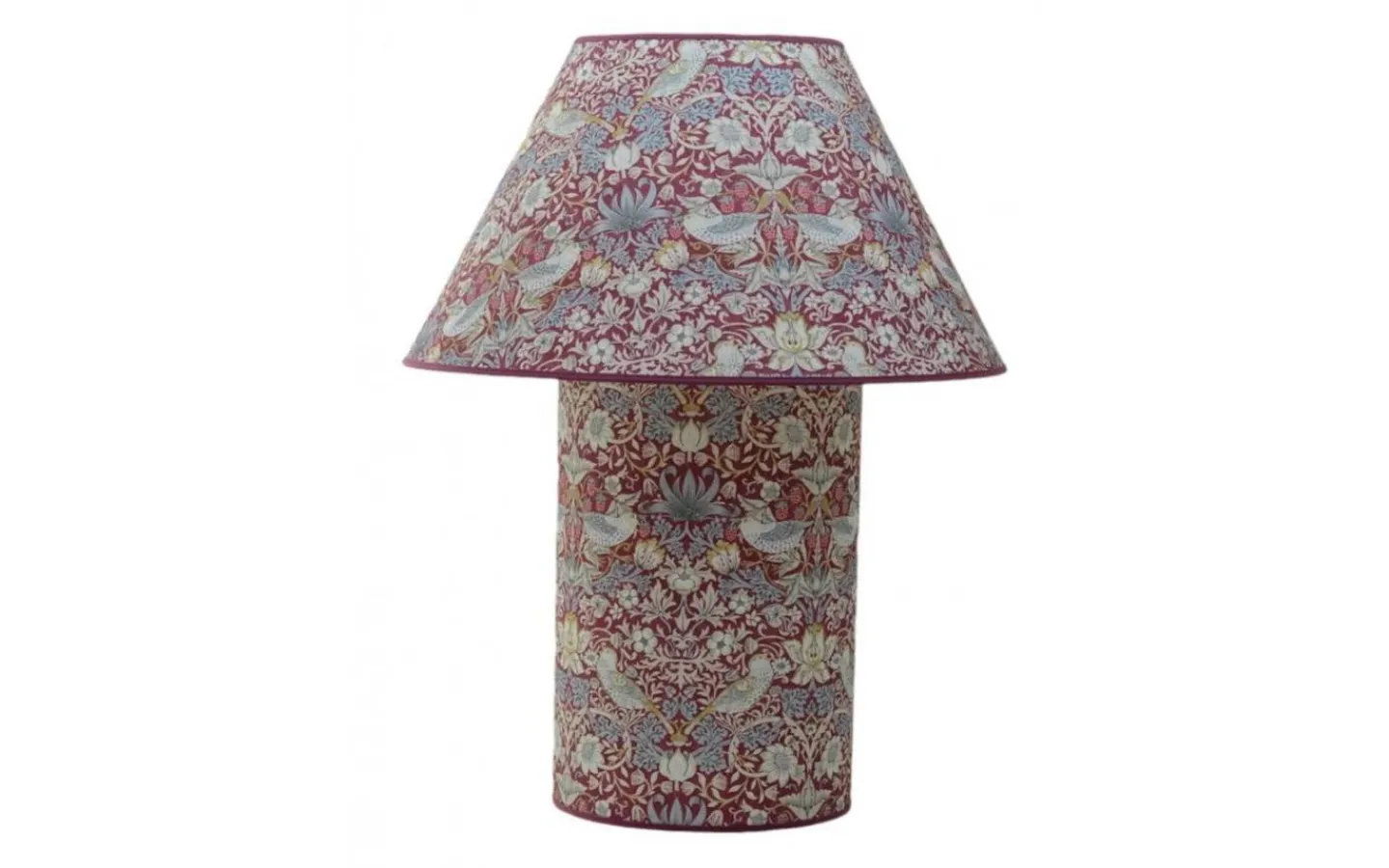 Bordslampor < Hallbergs Strawberry Thief Bordslampa 65cm Plum William Morris