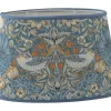 Ovala Lampskärmar-Hallbergs Strawberry Thief Oval Lampskärm 20cm Teal William Morris