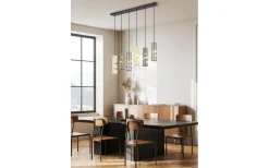 Avlånga Taklampor-Trio Lighting Stream Takpendel 6-delad GU10 flerfärgad
