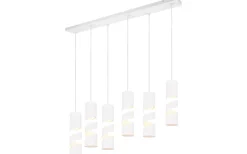 Avlånga Taklampor < Trio Lighting Stream Takpendel 6-delad GU10 matt vit
