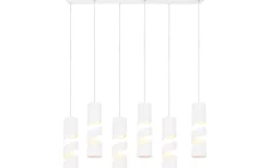 Avlånga Taklampor < Trio Lighting Stream Takpendel 6-delad GU10 matt vit