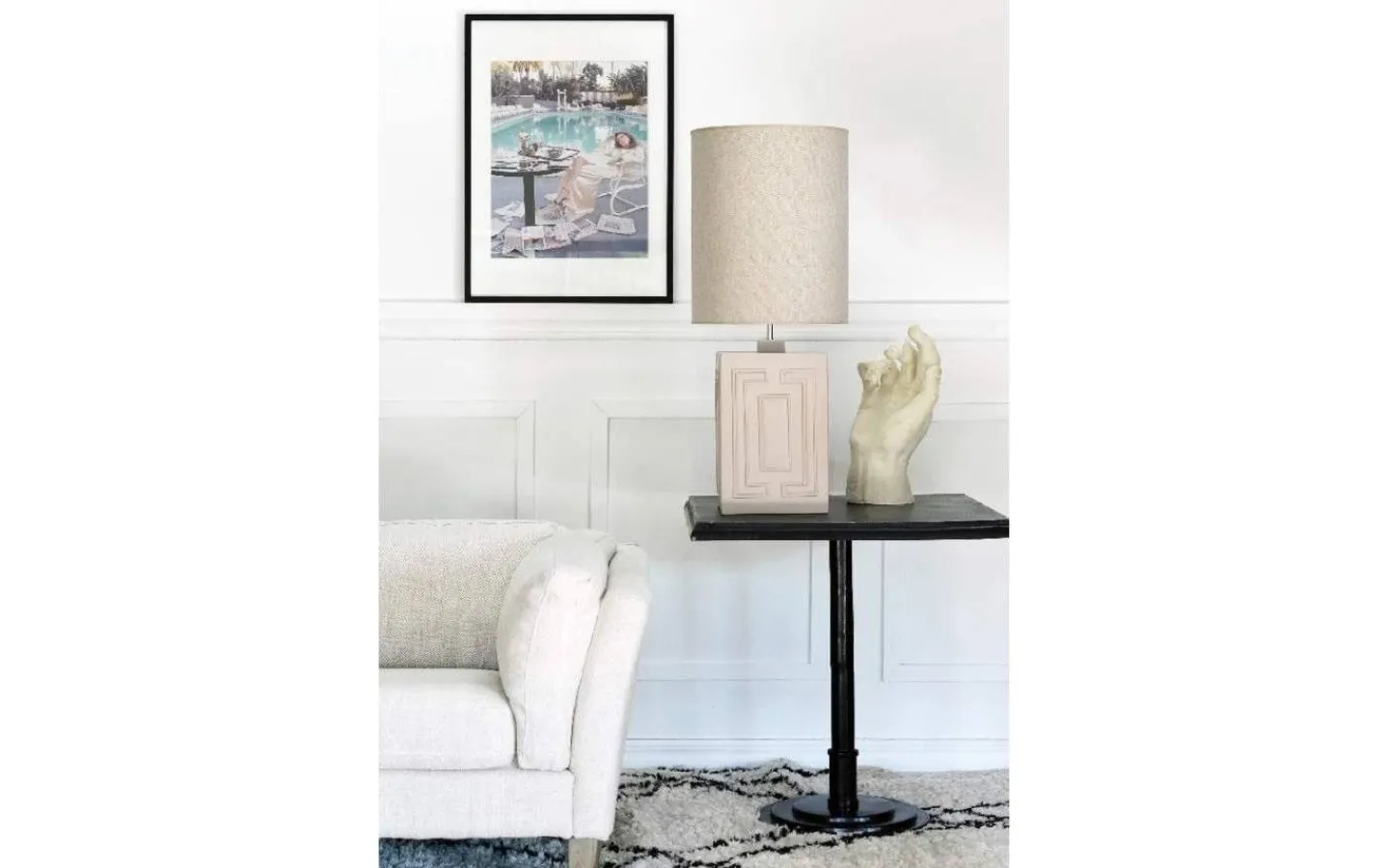 Vardagsrum|Sovrum-Hallbergs Stucco Lampfot 48cm Griege