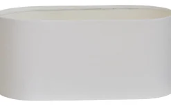 Ovala Lampskärmar-Hallbergs Studio 54 Avlång Lampskärm 45cm Vit