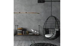 Avlånga Taklampor-Aneta Svala Taklampa 114cm LED 30W 3000K Svart
