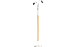 Klassiska Golvlampor|Golvfötter < Hallbergs Svedala Golvfot 2L 150cm Ek/Silver