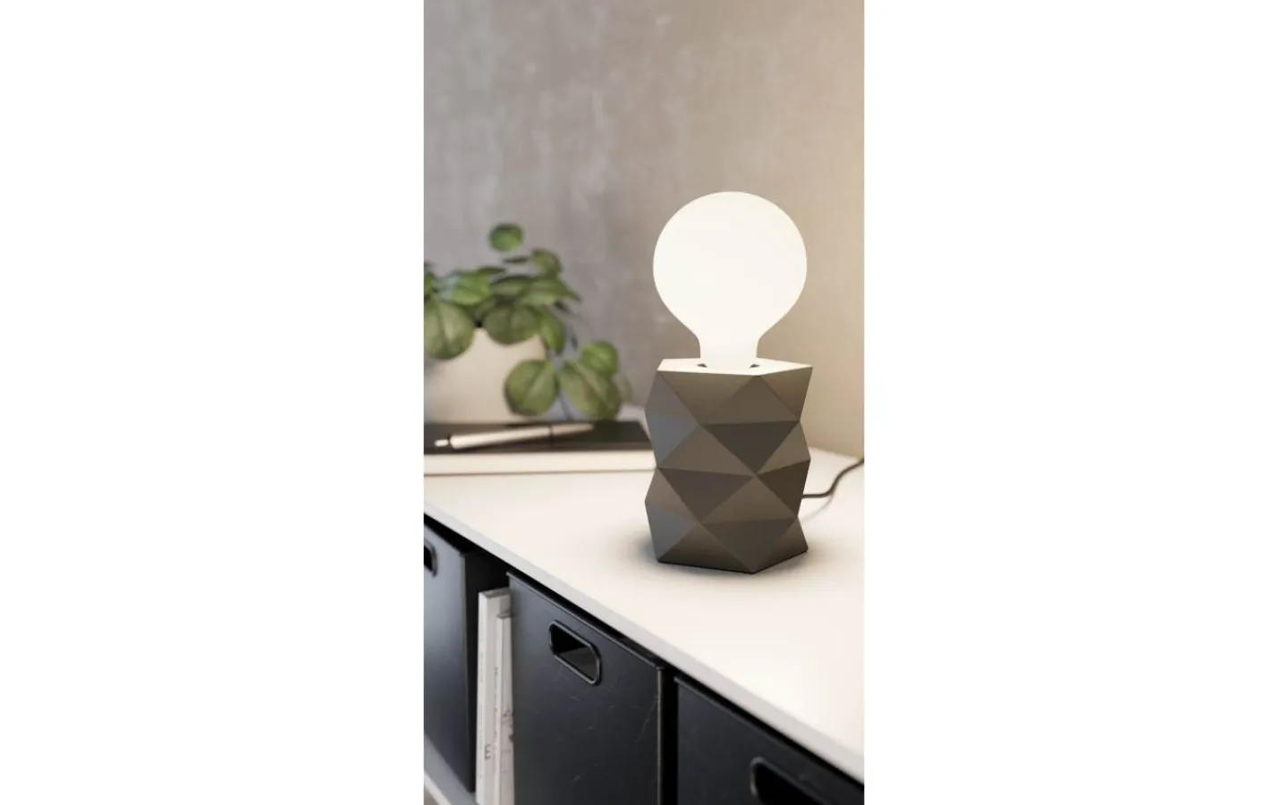 Bordslampor < Eglo Swarby Bordslampa 12cm Grå