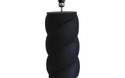 Lampfötter-Hallbergs Swirl Lampfot 54cm Matt Svart