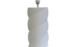 Lampfötter < Hallbergs Swirl Lampfot 54cm Matt Vit