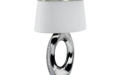 Bordslampor < Reality Taba Bordslampa 52cm E27 silver/vit