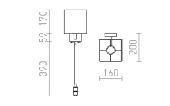 Sovrum|Läslampor < Rendl Taina Vägglampa Vit/Matt nickel E27 + 3W LED 25° 3000K