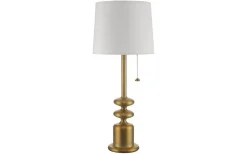 Bordslampor-Oriva Tanger Bordslampa 56cm Brons/Vit