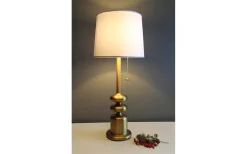 Bordslampor-Oriva Tanger Bordslampa 56cm Brons/Vit