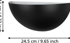Lampetter < Eglo Tanura Vägglampa Svart