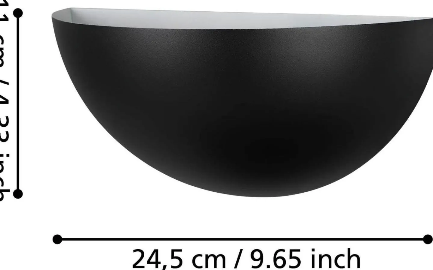 Lampetter < Eglo Tanura Vägglampa Svart