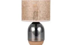 Bordslampor-Trio Lighting Tara Bordslampa 33cm E27 beige/förkromad
