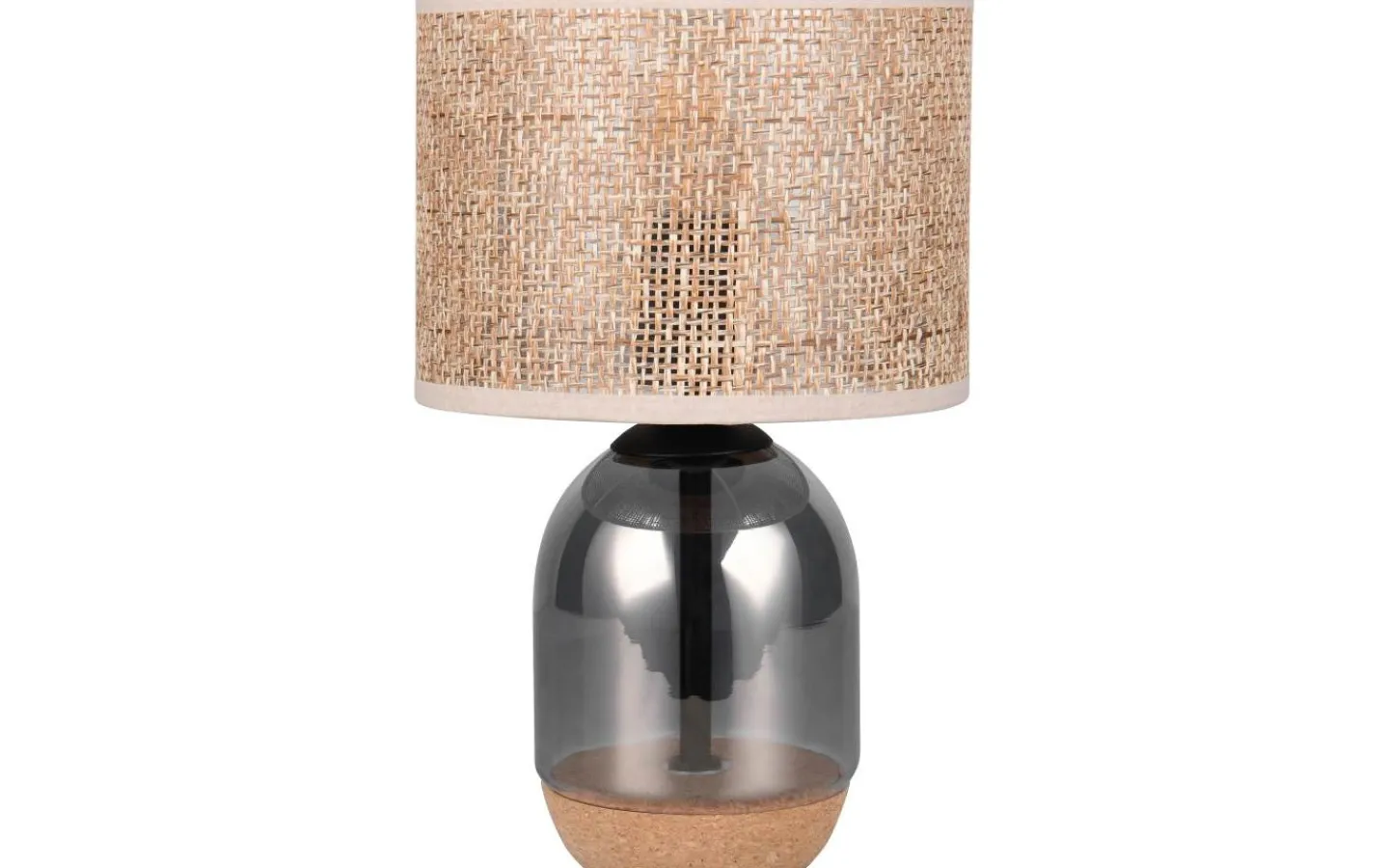 Bordslampor-Trio Lighting Tara Bordslampa 33cm E27 beige/förkromad