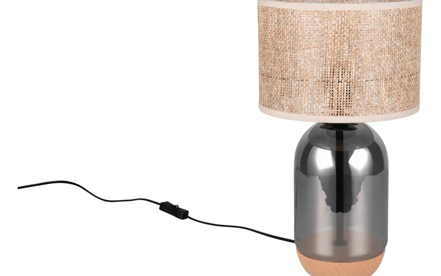 Bordslampor < Trio Lighting Tara Bordslampa 43cm E27 beige/förkromad