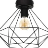 Plafonder < Eglo Tarbes Plafond 33cm Svart