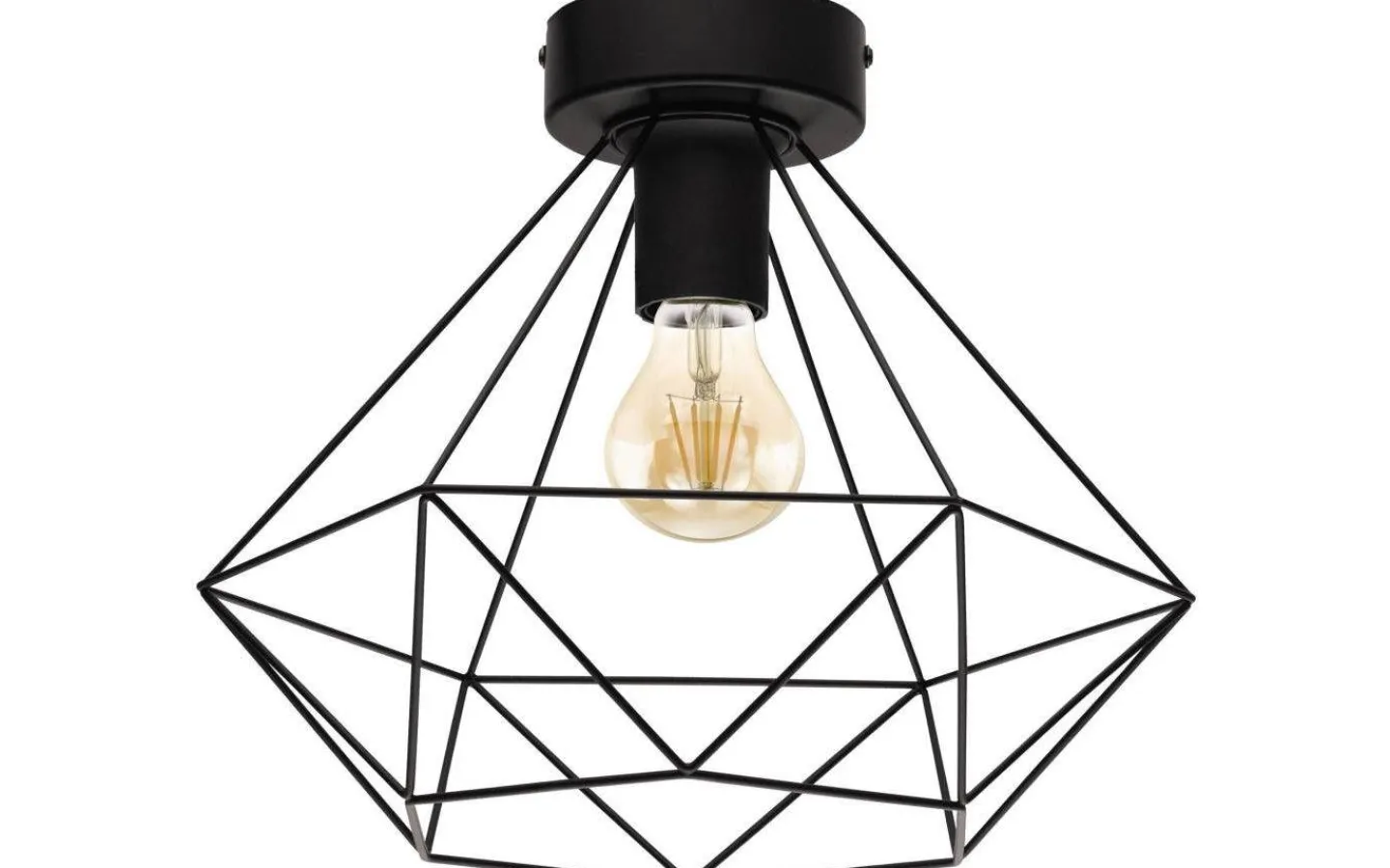 Plafonder < Eglo Tarbes Plafond 33cm Svart