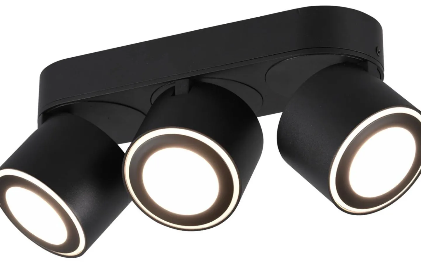 Takspot Med 3 Lampor < Trio Lighting Taurus Spotlight LED 3-delad mattsvart