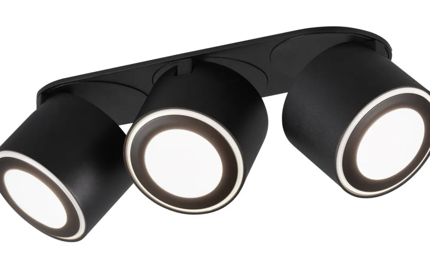 Takspot Med 3 Lampor < Trio Lighting Taurus Spotlight LED 3-delad mattsvart