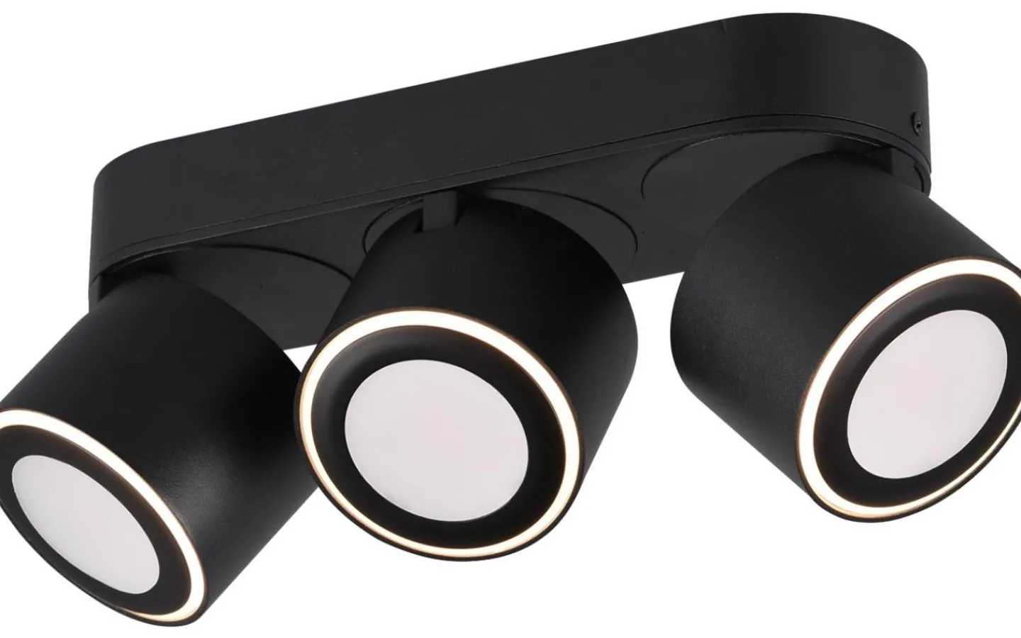 Takspot Med 3 Lampor < Trio Lighting Taurus Spotlight LED 3-delad mattsvart
