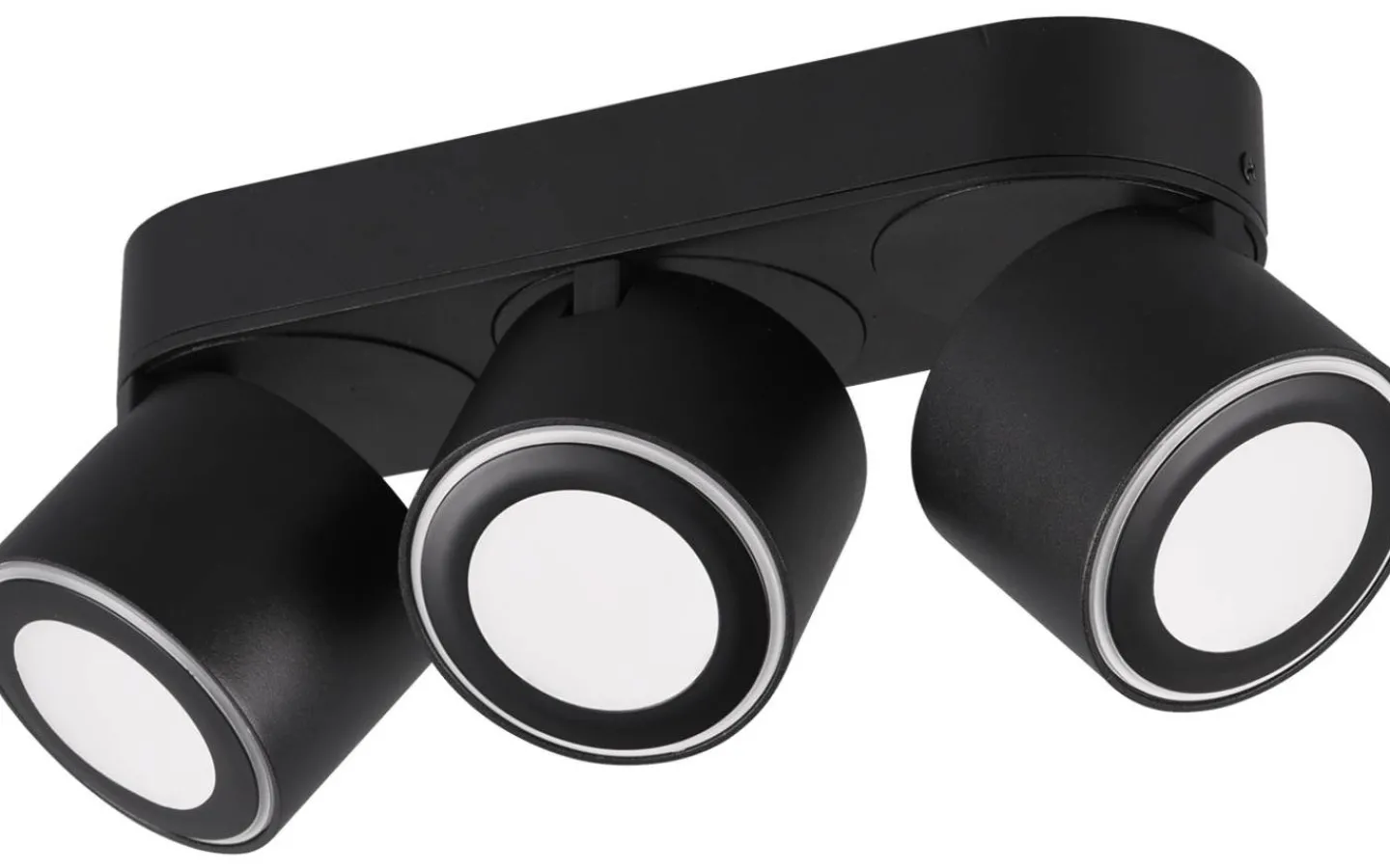 Takspot Med 3 Lampor < Trio Lighting Taurus Spotlight LED 3-delad mattsvart