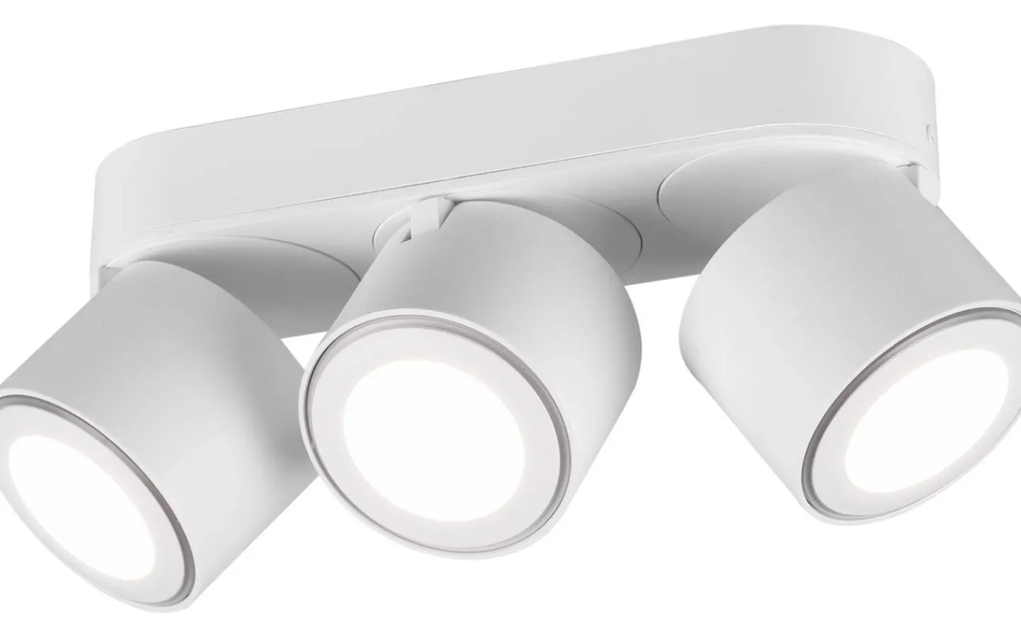 Takspot Med 3 Lampor-Trio Lighting Taurus Spotlight LED 3-delad mattvit