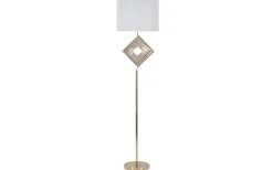 Golvlampor < Mauro Ferretti Tempo Golvlampa 161cm Vit/Guld