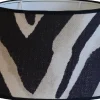 Ovala Lampskärmar-Hallbergs Terranea Zebra Oval Lampskärm 30cm Svart Ralph Lauren