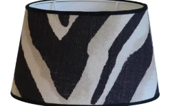 Ovala Lampskärmar-Hallbergs Terranea Zebra Oval Lampskärm 30cm Svart Ralph Lauren