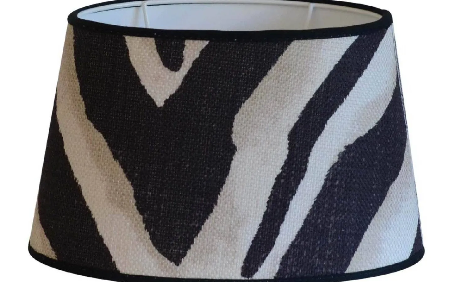 Ovala Lampskärmar-Hallbergs Terranea Zebra Oval Lampskärm 30cm Svart Ralph Lauren