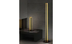 Golvlampor-Trio Lighting Texel Golvlampa LED svart/guld