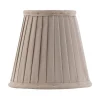 Plisserade Lampskärmar-Karlskrona Lampfabrik Textilskärm 130 - Beige bomullstyg