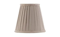 Plisserade Lampskärmar-Karlskrona Lampfabrik Textilskärm 130 - Beige bomullstyg