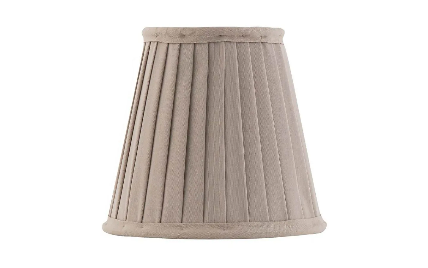 Plisserade Lampskärmar-Karlskrona Lampfabrik Textilskärm 130 - Beige bomullstyg