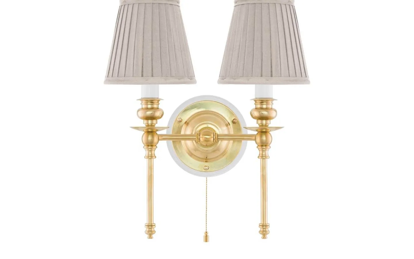 Plisserade Lampskärmar-Karlskrona Lampfabrik Textilskärm 130 - Beige bomullstyg
