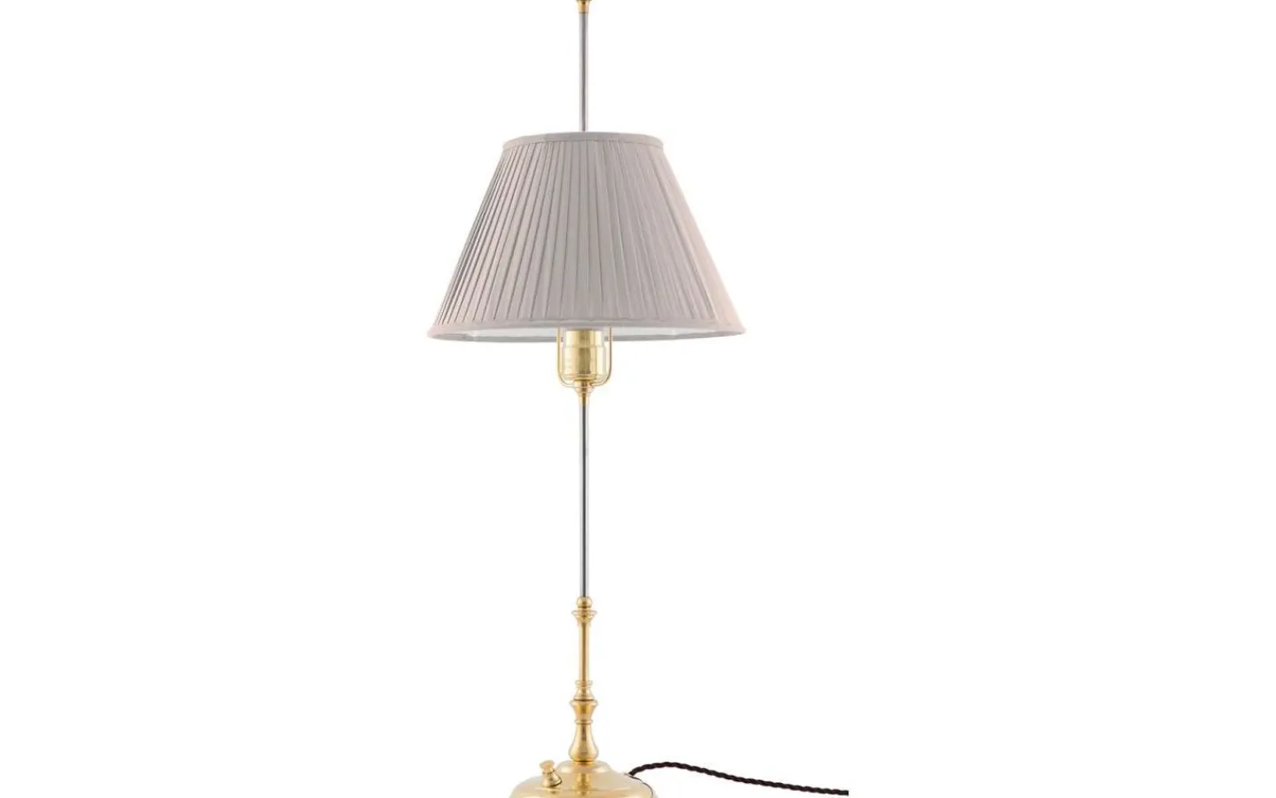 Plisserade Lampskärmar < Karlskrona Lampfabrik Textilskärm 300 - Beige bomullstyg
