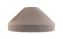 Plisserade Lampskärmar-Karlskrona Lampfabrik Textilskärm 500 - Beige bomullstyg