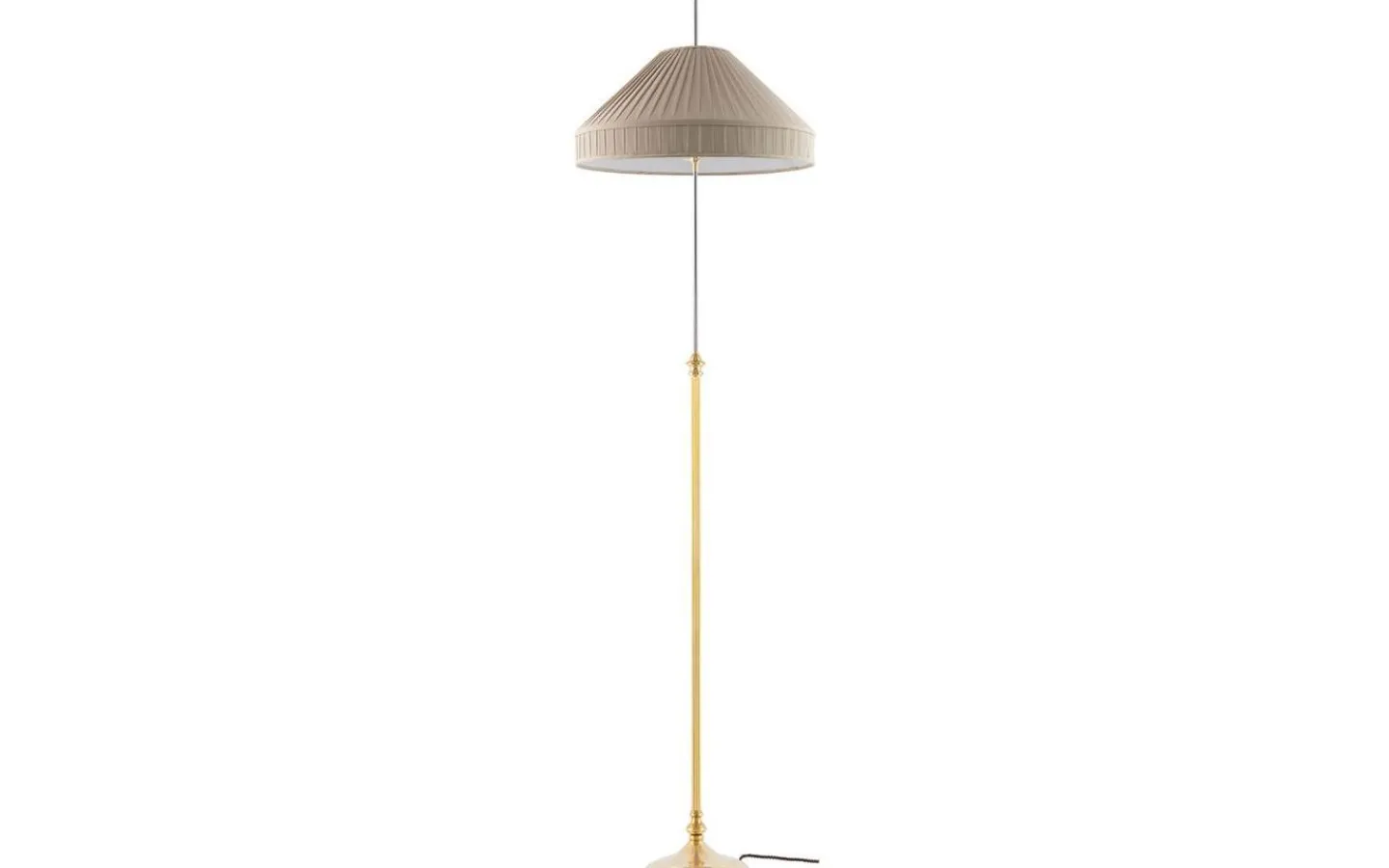 Plisserade Lampskärmar-Karlskrona Lampfabrik Textilskärm 500 - Beige bomullstyg