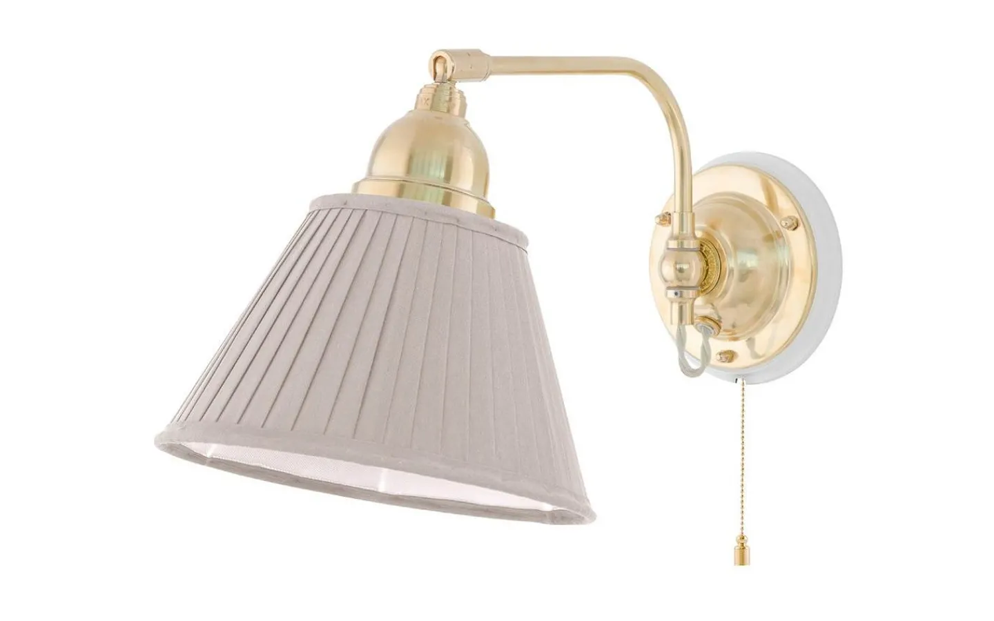 Plisserade Lampskärmar-Karlskrona Lampfabrik Textilskärm 200 - Beige bomullstyg