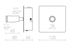 Läslampor < Rendl Tiara Vägglampa Krom LED 2x3W 3000K