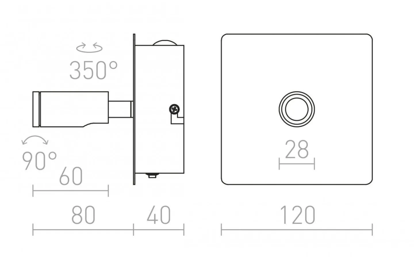 Läslampor < Rendl Tiara Vägglampa Krom LED 2x3W 3000K