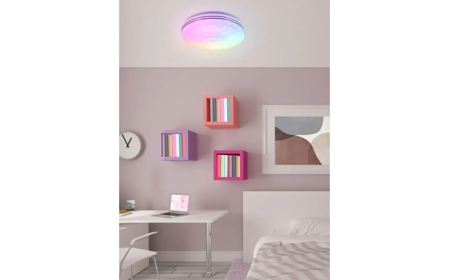 Plafonder < Reality Tiger Plafond LED vit RGB