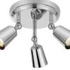Runda Takspotlights|Takspot Med 3 Lampor-Markslojd Tiny Takspotlight 18cm Krom
