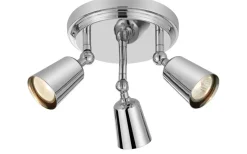 Runda Takspotlights|Takspot Med 3 Lampor-Markslojd Tiny Takspotlight 18cm Krom