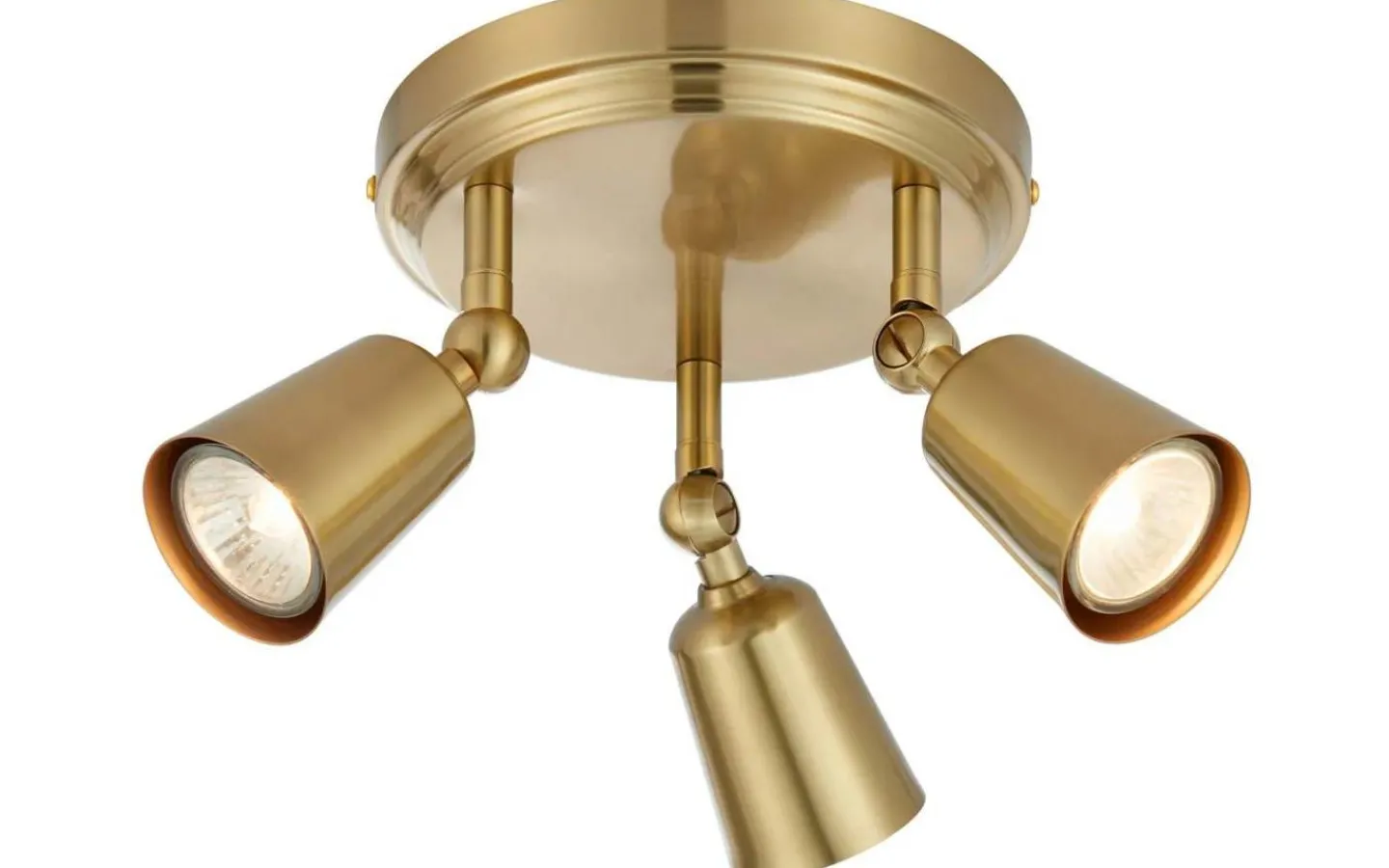 Runda Takspotlights|Takspot Med 3 Lampor < Markslojd Tiny Takspotlight 18cm Mässing