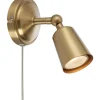 Läslampor-Markslojd Tiny Vägglampa Mässing