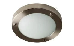 Badrumslampor Tak < ArmaturHantverk Tjörn Plafond Ø18cm 3-Steg DIM LED 10W 3000K Nickel IP44